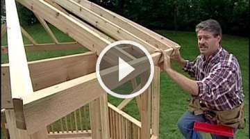 How to build a Gazebo. DIY Timber Frame Wood back yard Gazebo. Simple woodwork Pergola & Round